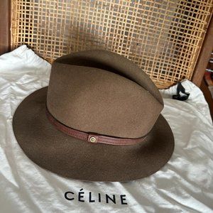 Rag & Bone Wool Brown & Olive Hat - Floppy Brim